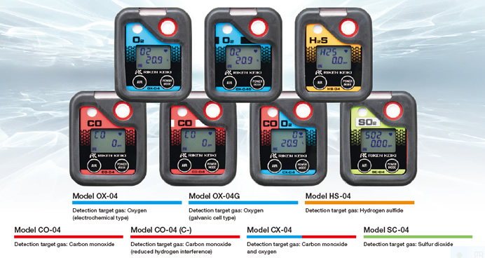 Gas detector - Portable gas monitor 04 series (RIKEN KEIKI Co., Ltd.)